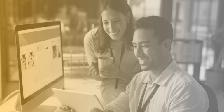 Two professionals meeting in an office sitting