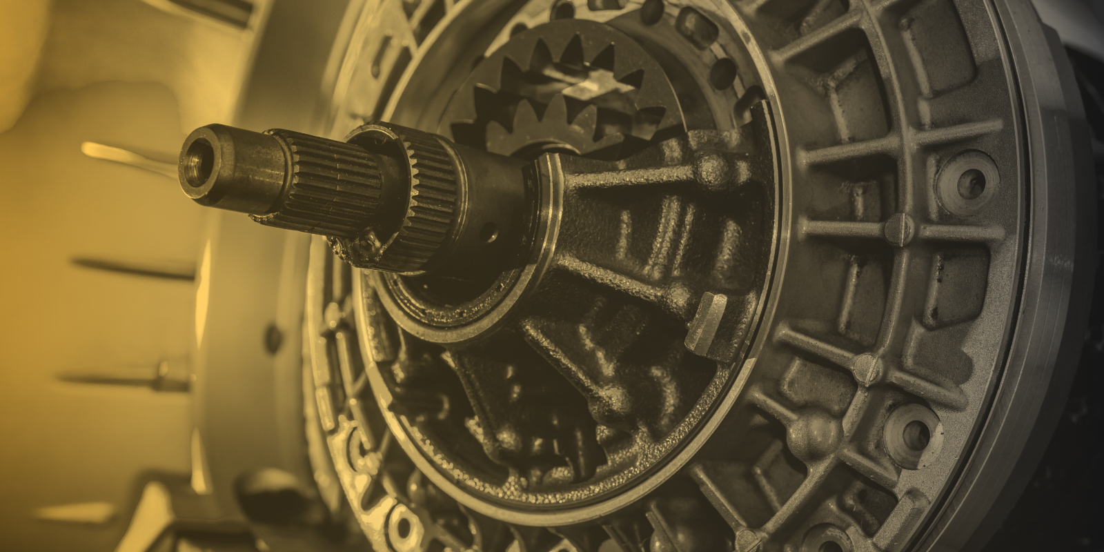 Close up shot of mechanical flywheel