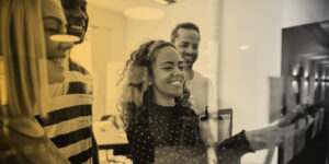 Team meets for communication strategy meeting